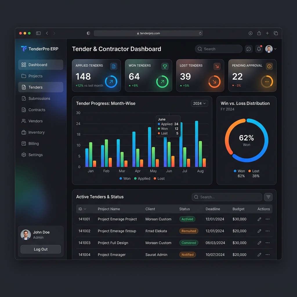Multi-Firm Construction & Contracting ERP Ecosystem
